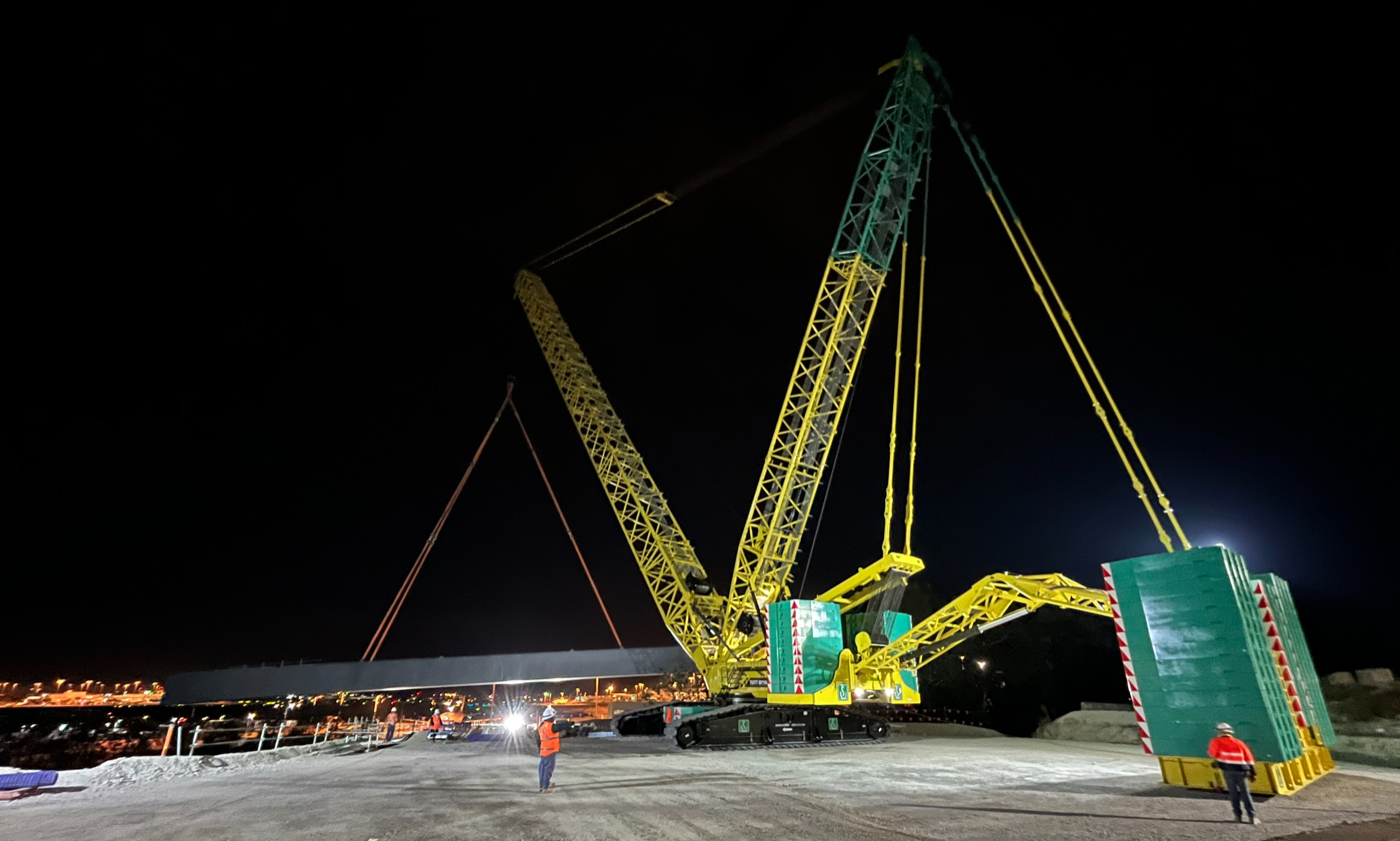 Sany SCC8000A Completes 197-tonne Lift with Tutt Bryant