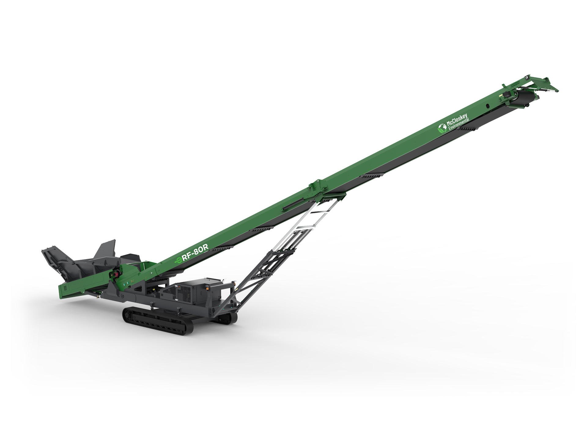 McCloskey Environmental EF-80R tracked radial feeder stacker Tutt Bryant